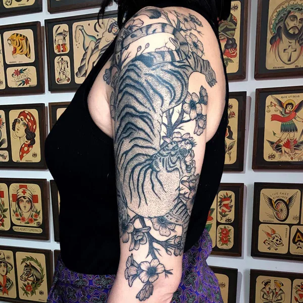 Japanese tiger tattoo 61