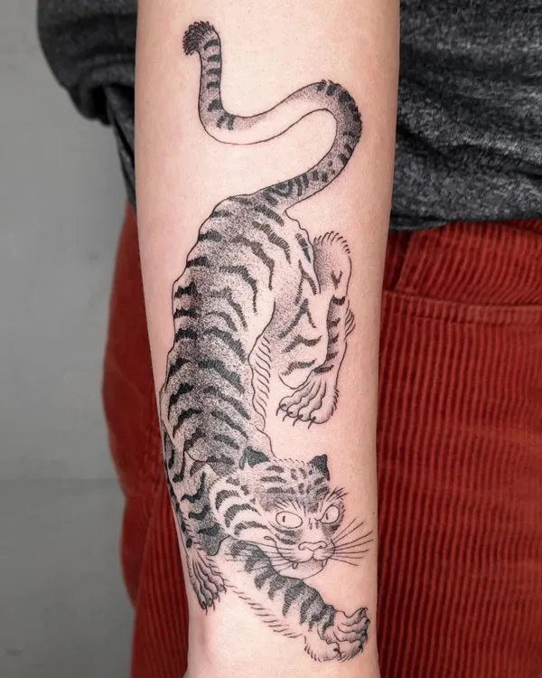 Japanese tiger tattoo 68