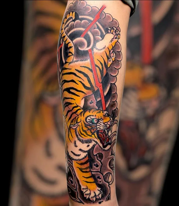 Japanese tiger tattoo 70