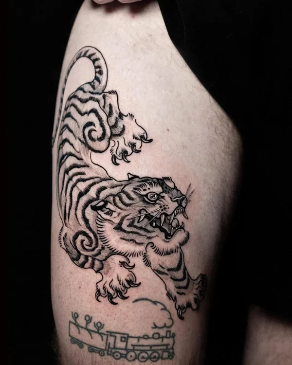 Japanese tiger tattoo 72