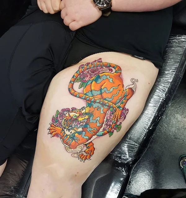 Japanese tiger tattoo 77