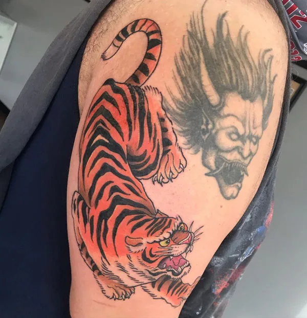 Japanese tiger tattoo 78