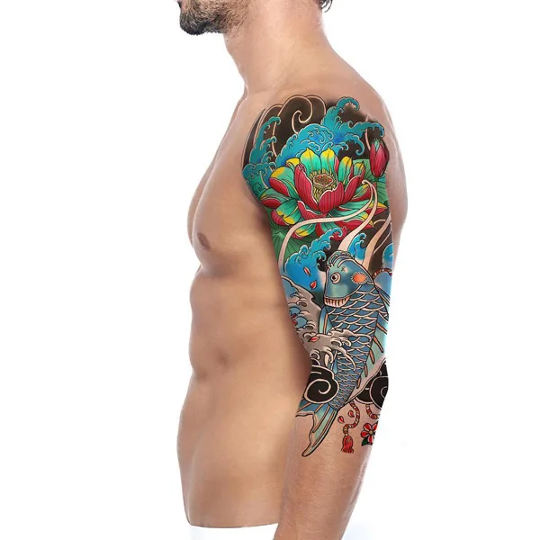 Japanese water lily tattoo