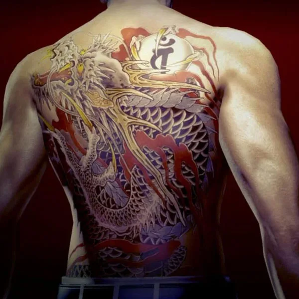 Japanese yakuza dragon tattoo 1