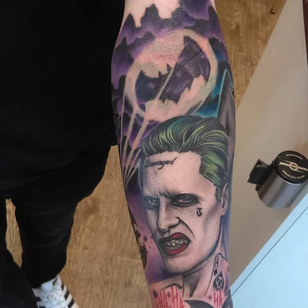 Jared Leto Joker Tattoo 1