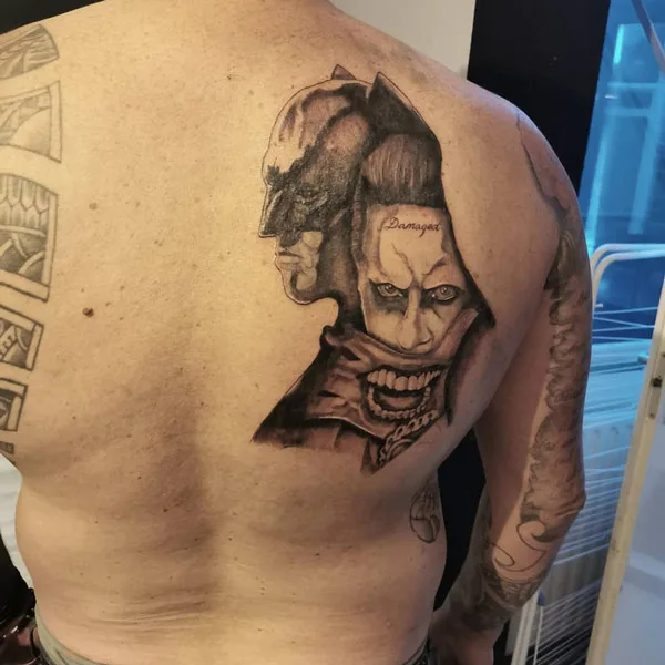 Joker Back Tattoo 2
