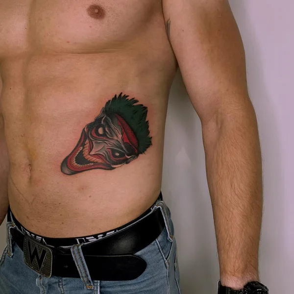 Joker Face Tattoo 1