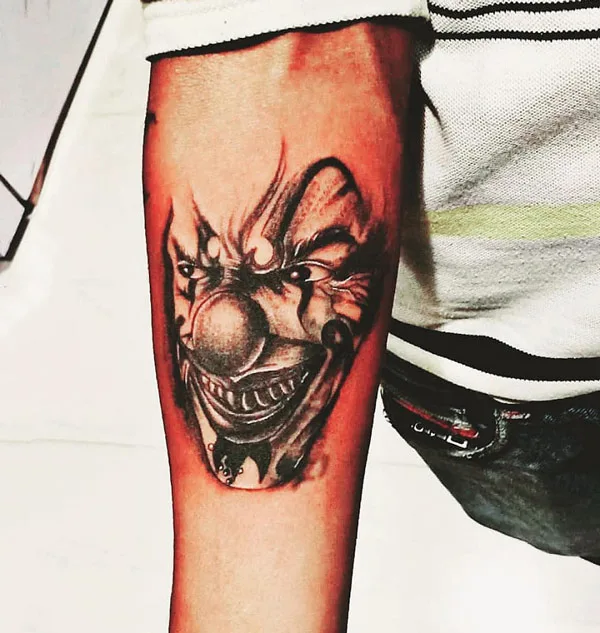 Joker Face Tattoo 3