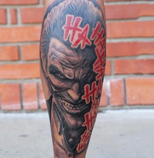Joker Hahaha Tattoo 2