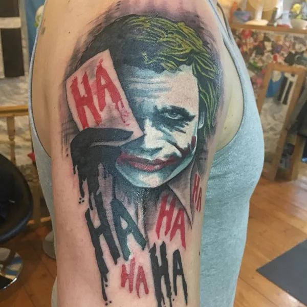 Joker Hahaha Tattoo 3