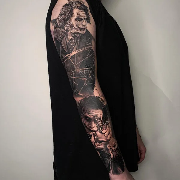 Joker Sleeve Tattoo 1