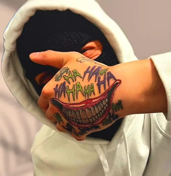 Joker Smile Tattoo 1