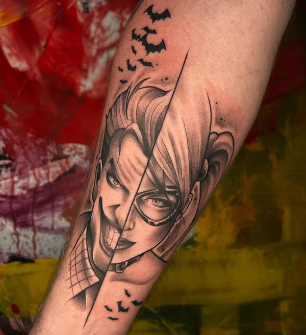 Joker and Harley Quinn Tattoo 1
