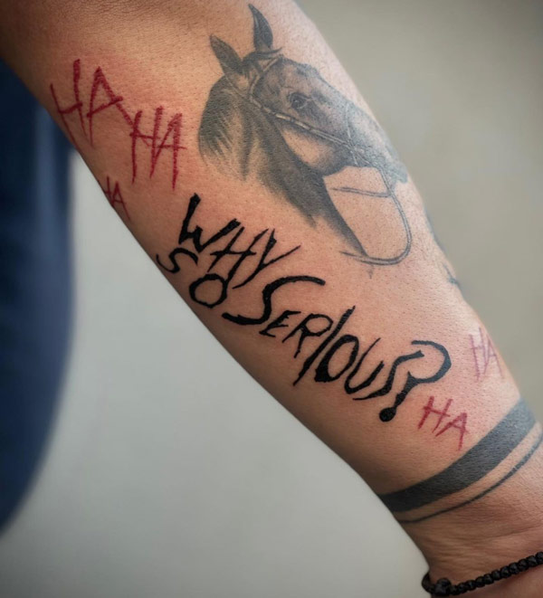 Joker quotes tattoo