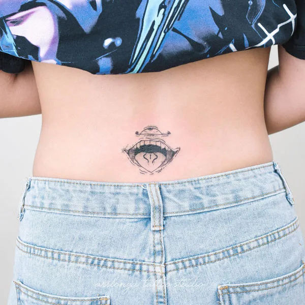Jujutsu Kaisen Lower Back Tattoo