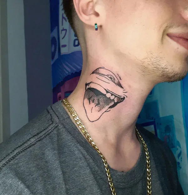 Jujutsu Kaisen Neck Tattoo