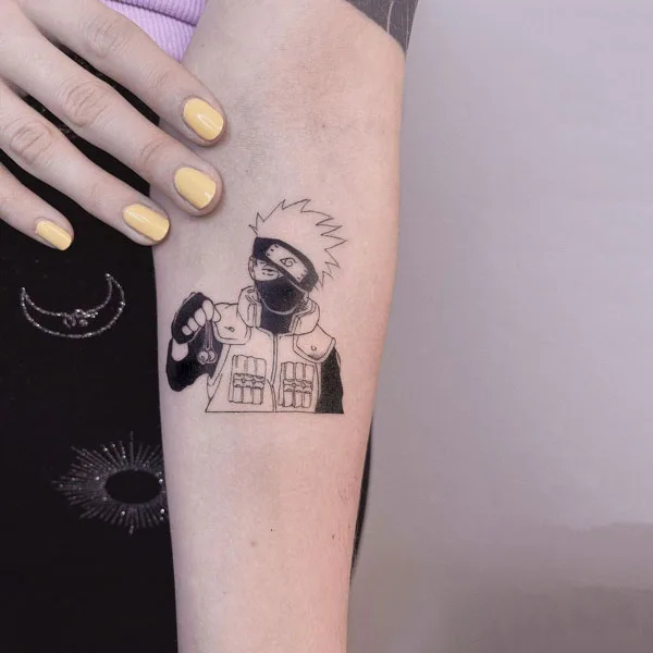 Kakashi small tattoo