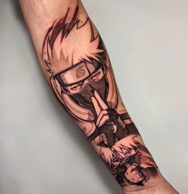Kakashi tattoo 8