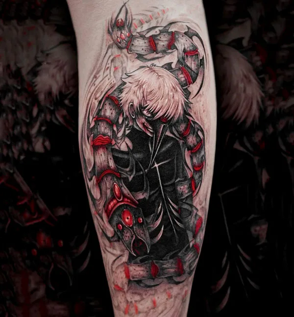 Kaneki Centipede Tattoo