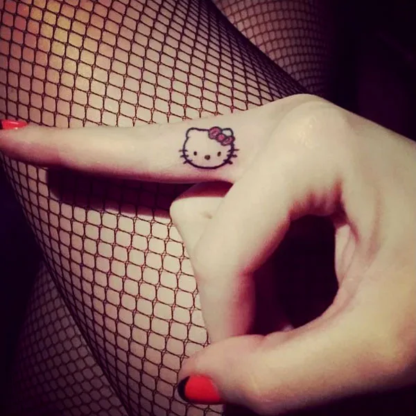 Katy Perry hello kitty tattoo