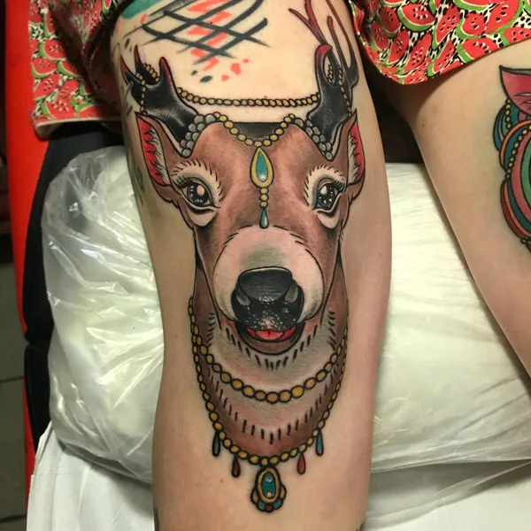 Knee Tattoos for Females 1