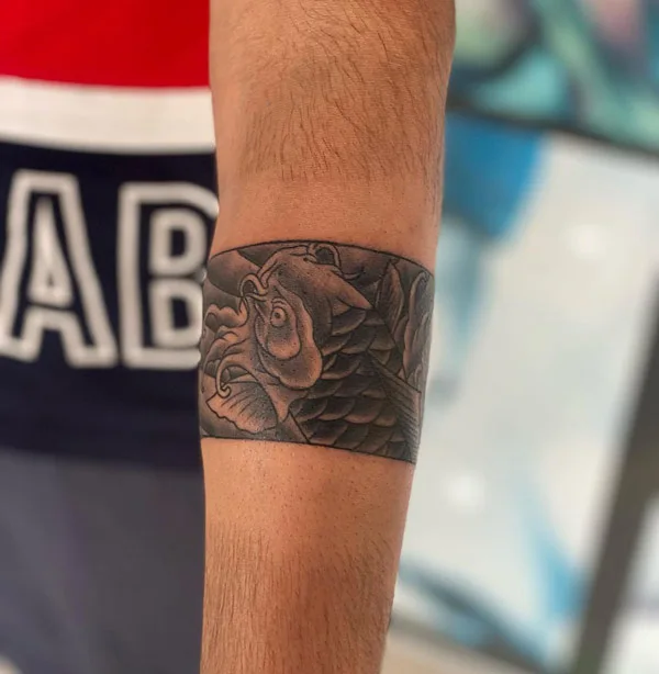 Koi fish armband tattoo 2