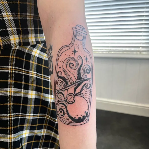 Kraken Forearm Tattoo 2