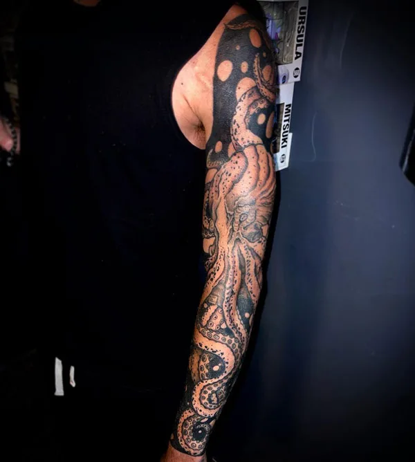 Kraken Sleeve Tattoo 2