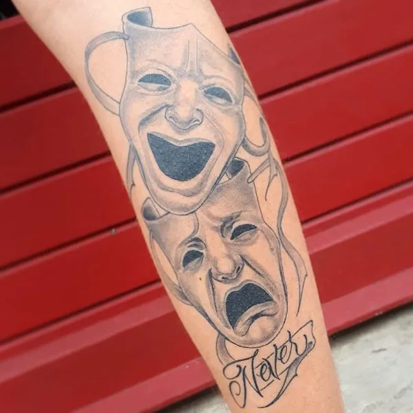 Laugh now cry later tattoo 10