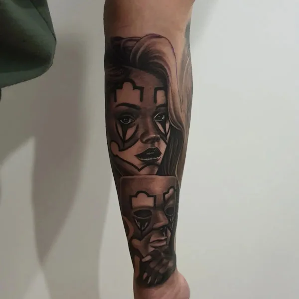 Laugh now cry later tattoo 101