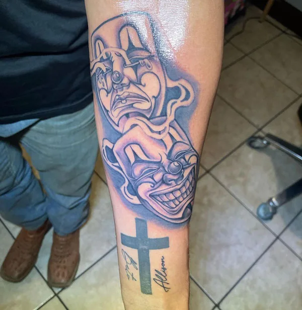 Laugh now cry later tattoo 110