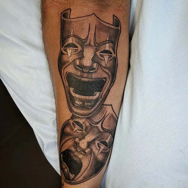 Laugh now cry later tattoo 111