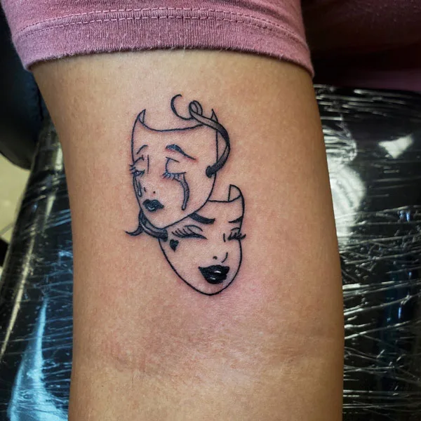 Laugh now cry later tattoo 15
