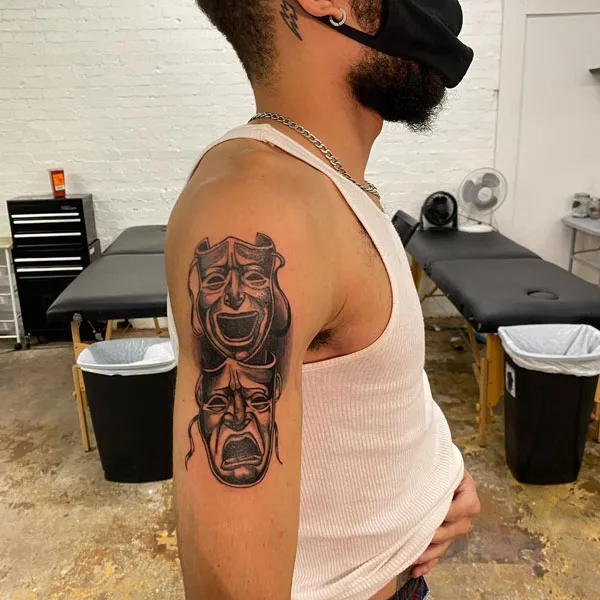 Laugh now cry later tattoo 17