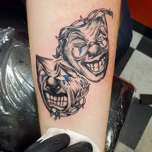Laugh now cry later tattoo 18