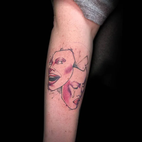 Laugh now cry later tattoo 28