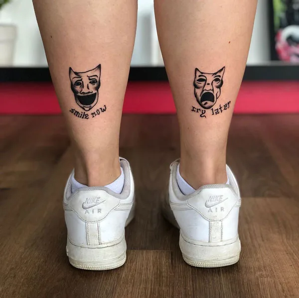 Laugh now cry later tattoo 29