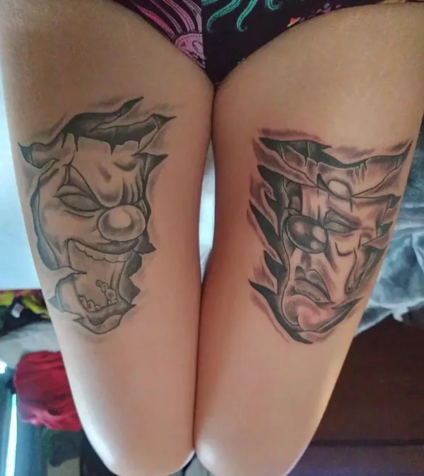 Laugh now cry later tattoo 30