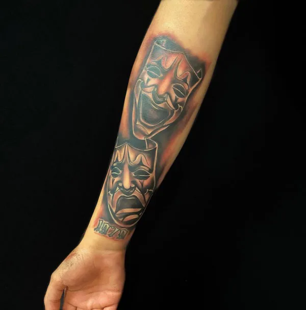 Laugh now cry later tattoo 36