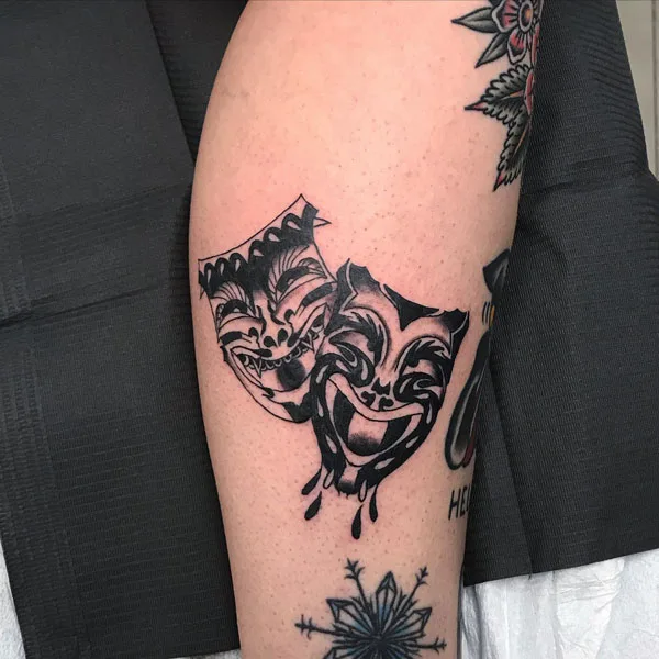 Laugh now cry later tattoo 38