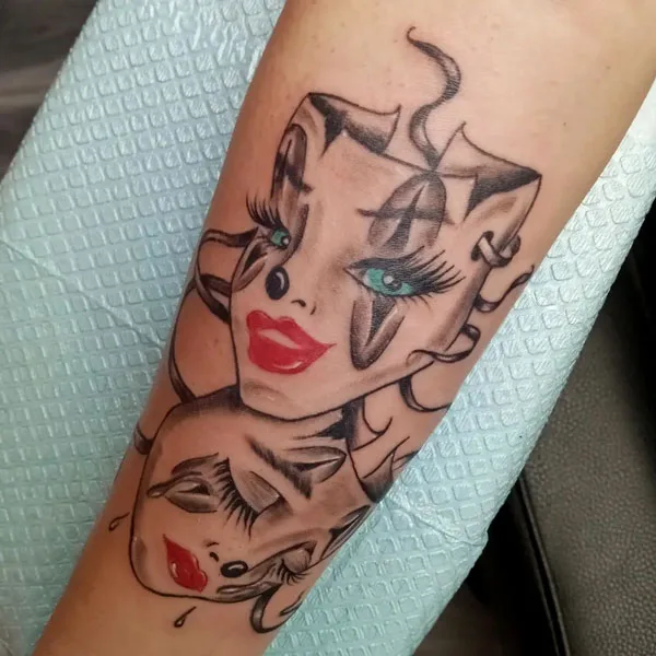Laugh now cry later tattoo 4