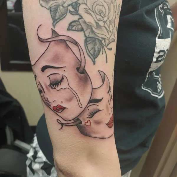 Laugh now cry later tattoo 45