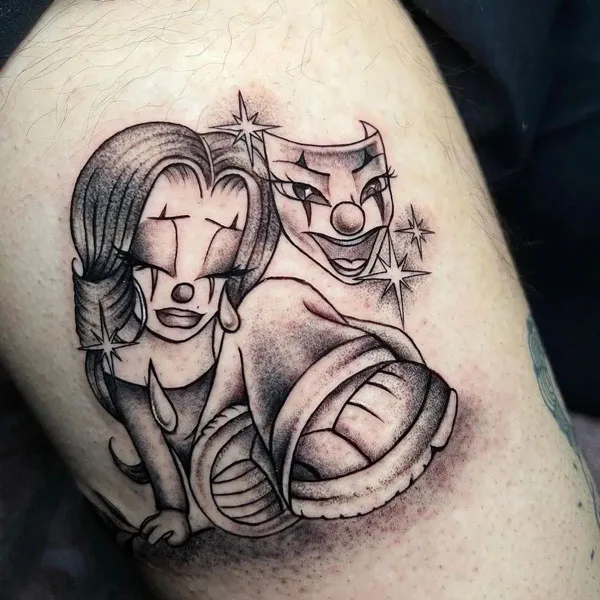 Laugh now cry later tattoo 55