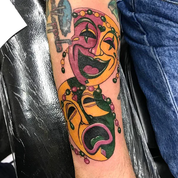 Laugh now cry later tattoo 6