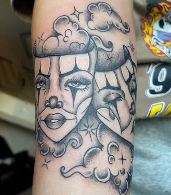 Laugh now cry later tattoo 75