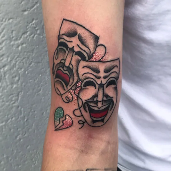 Laugh now cry later tattoo 8