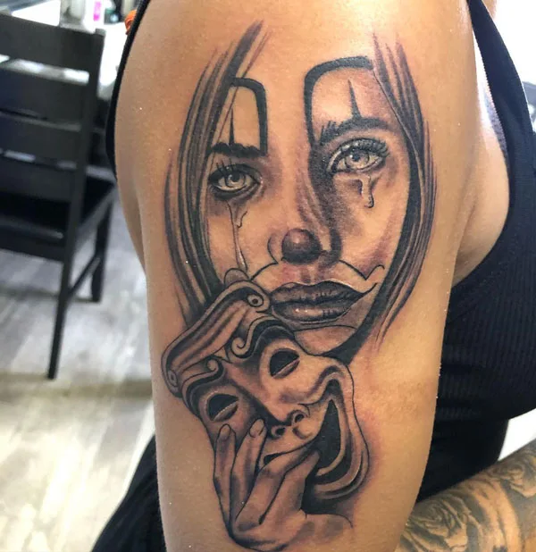 Laugh now cry later tattoo 90