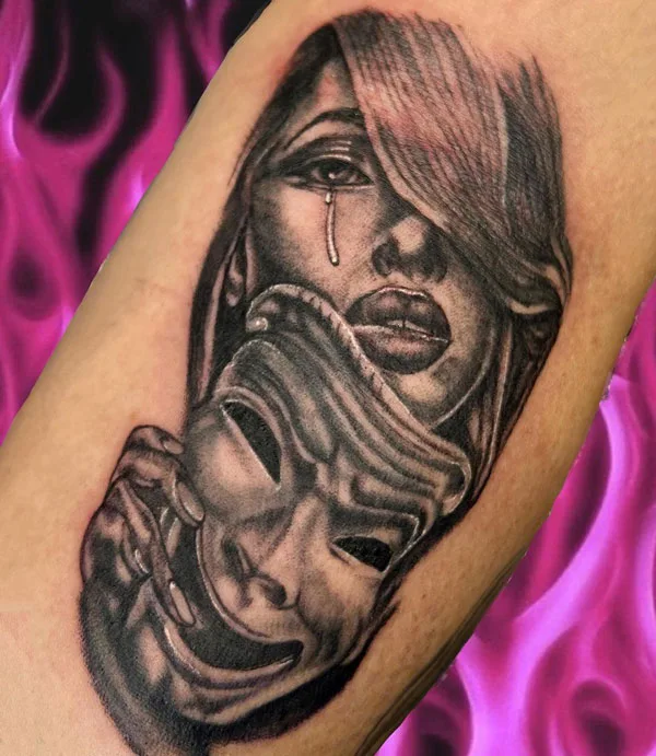 Laugh now cry later tattoo 95