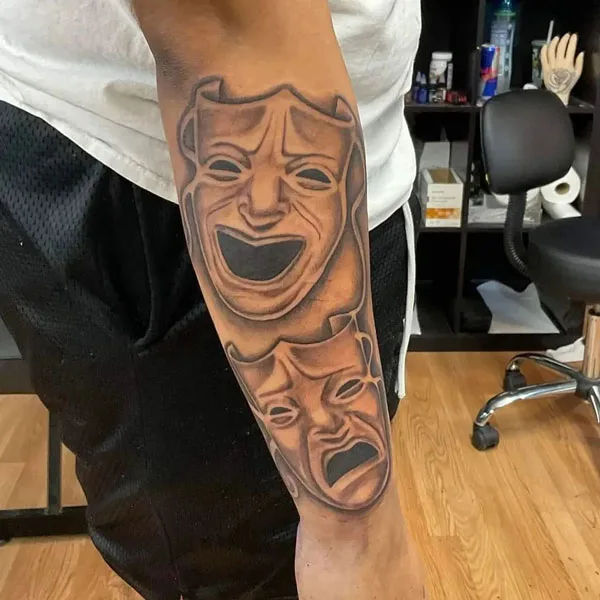 Laugh now cry later tattoo 97