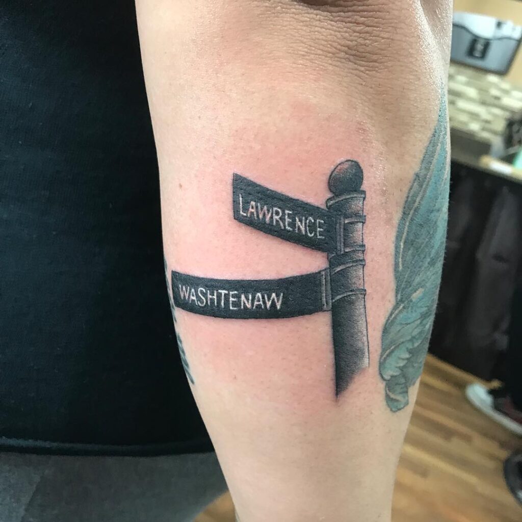 Lawrence and Washtenaw Tattoo: Commemorating a Memorable Intersection